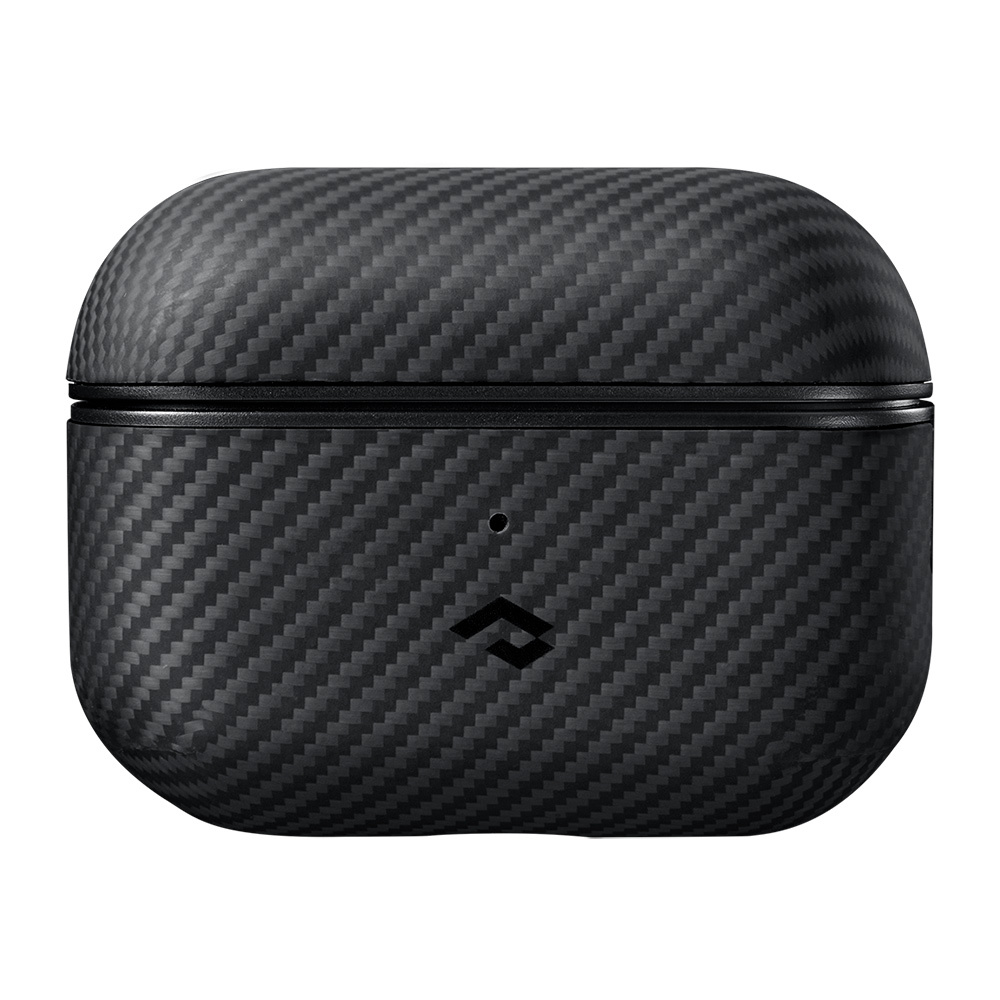 Airpods Uyumlu Pro Kılıf Magsafe Şarj Özellikli 600D Aramid Fiber Pitaka Classic Serisi Black-Grey Twill Kılıf