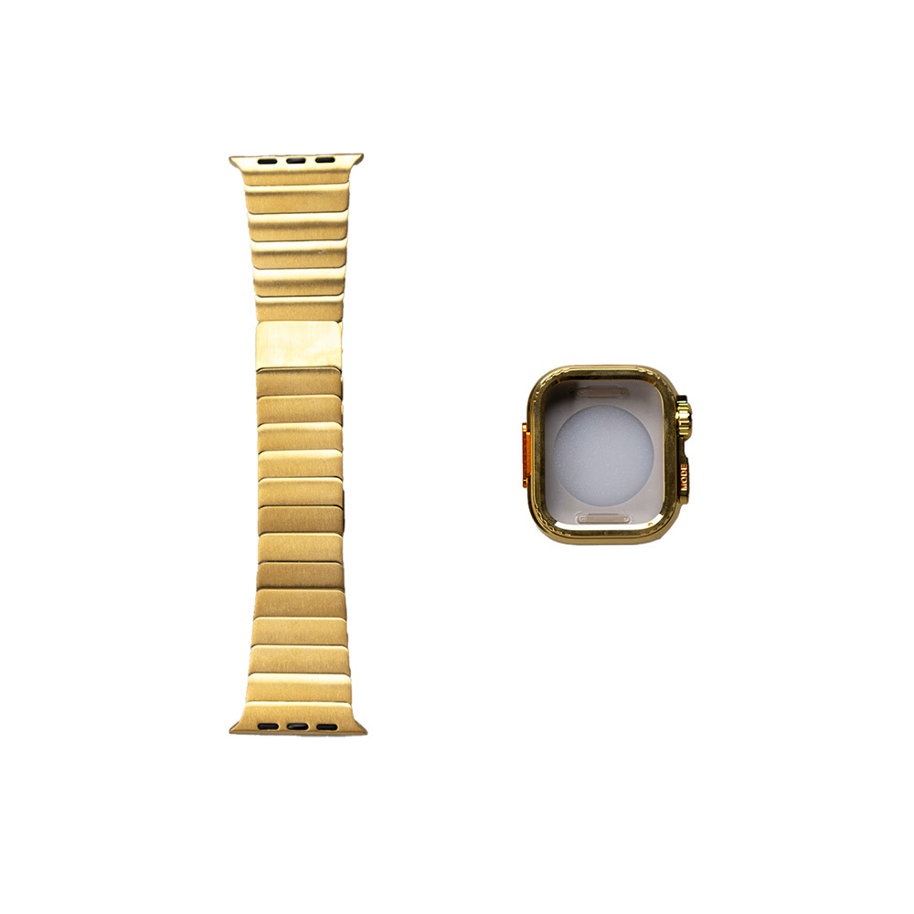 Watch 44mm Tuhatu Hasna6 Sert Kasa Koruyuculu Metal Kordon-Gold