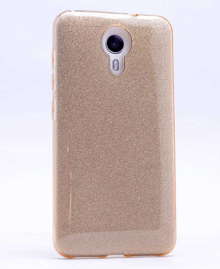 General Mobile 4G Android One Kılıf Tuhatu Shining Silikon-Gold