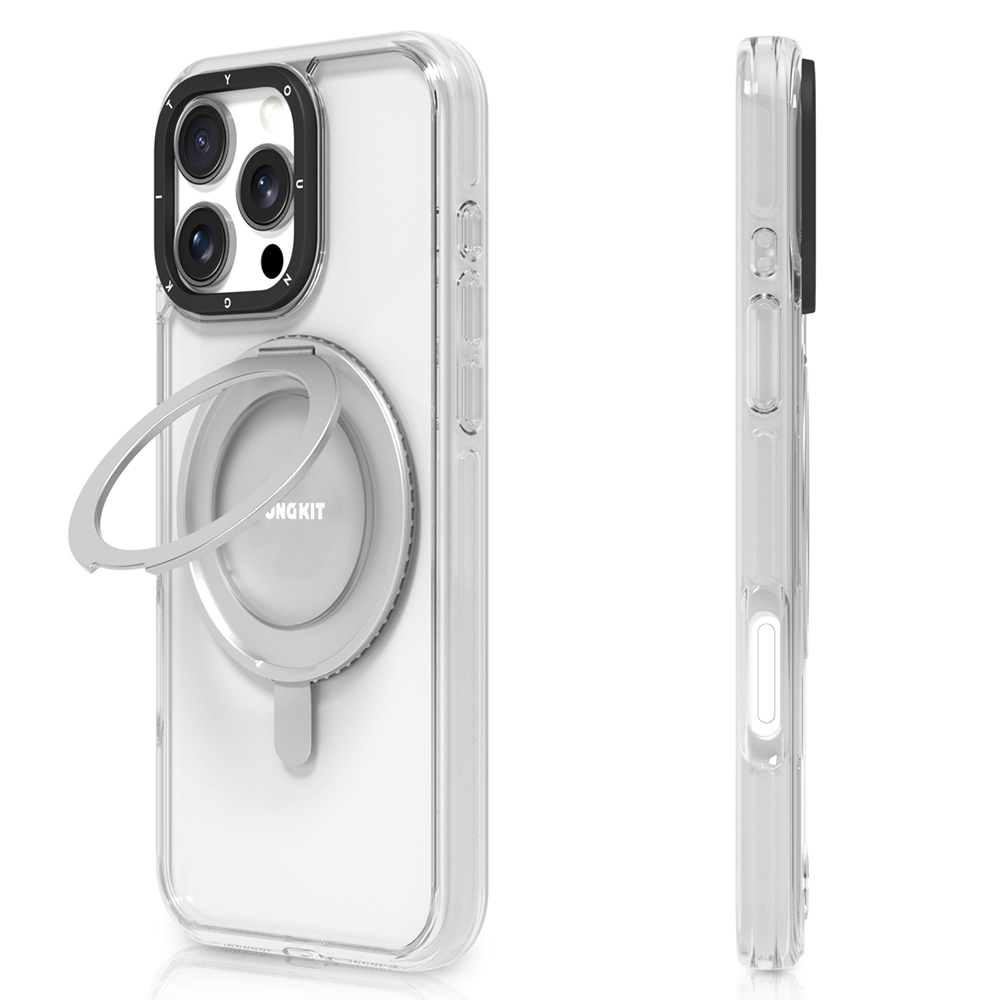 iPhone Uyumlu 16 Pro Kılıf Magsafe Şarj Özellikli Parmak Ring Standlı Youngkit Pivot Serisi Kapak