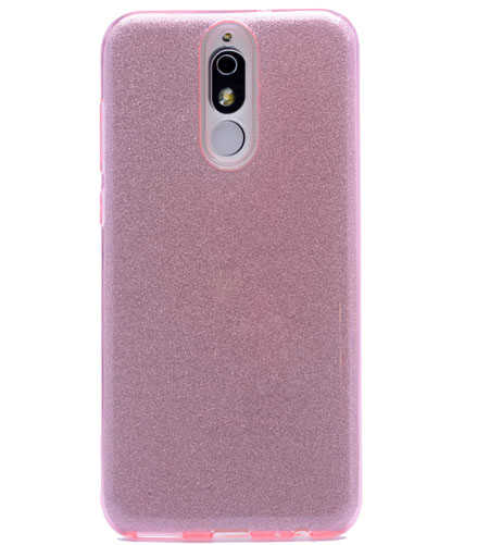 Huawei Uyumlu Mate 10 Lite Kılıf Tuhatu Shining Silikon-Rose gold