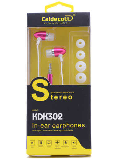 Caldecott KDK-302 Mp3 Stereo Kulaklık-Pembe