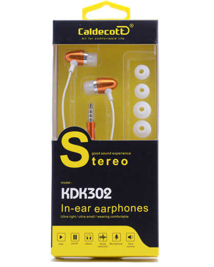 Caldecott KDK-302 Mp3 Stereo Kulaklık-Turuncu