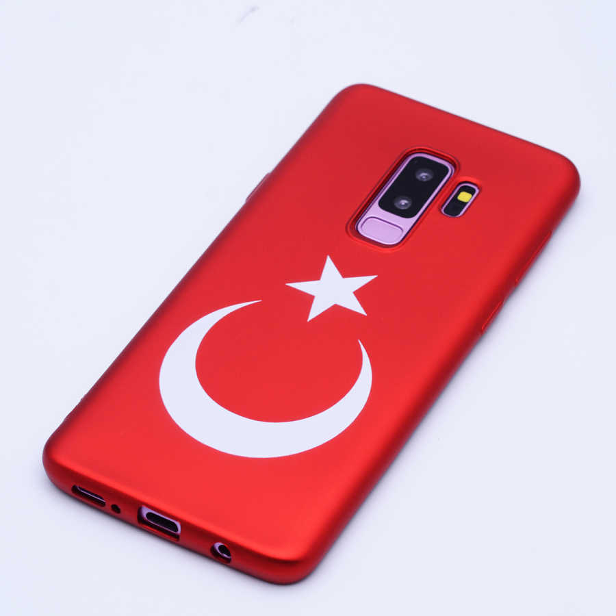 Galaxy Uyumlu S9 Plus Kılıf Tuhatu Bayrak Silikon