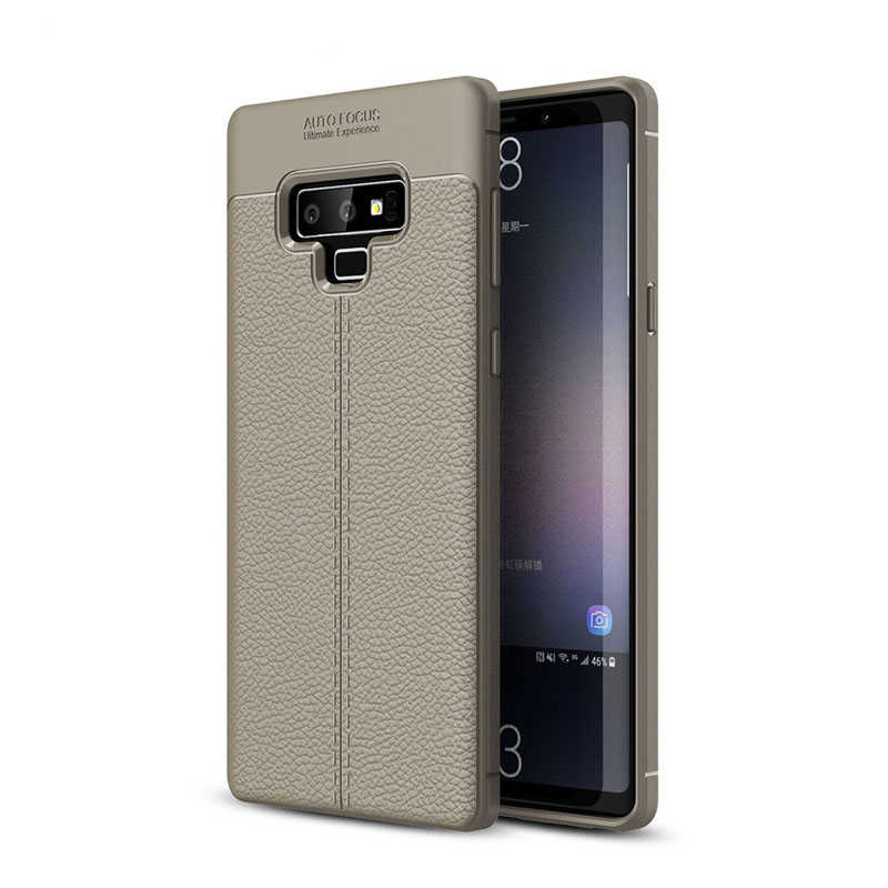 Galaxy Uyumlu Note 9 Kılıf Tuhatu Ceku Silikon Kapak-Gri