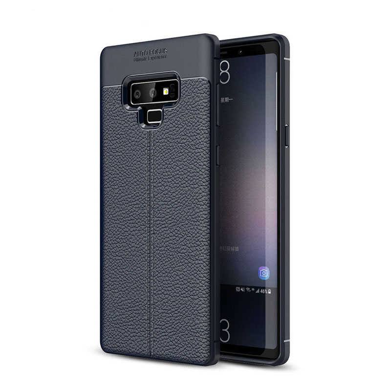 Galaxy Uyumlu Note 9 Kılıf Tuhatu Ceku Silikon Kapak-Lacivert