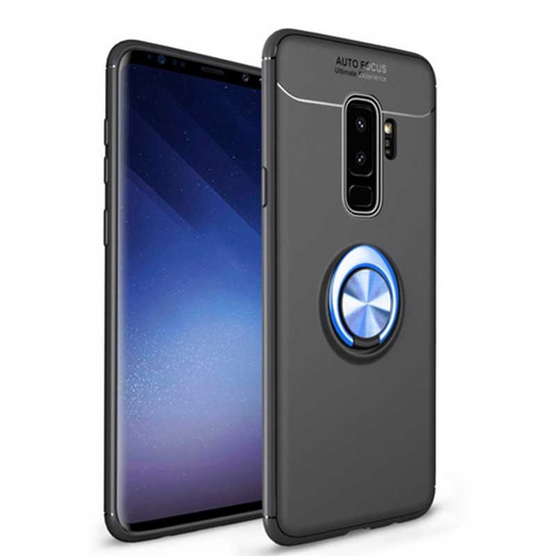 Galaxy Uyumlu S9 Plus Kılıf Tuhatu Ravel Silikon Kapak-Siyah-mavi