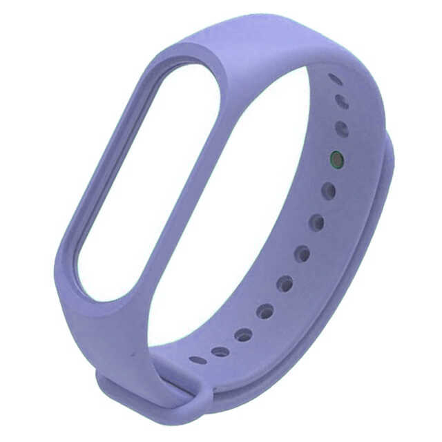 Xiaomi Uyumlu Mi Band 3 Silikon Kordon-Lila