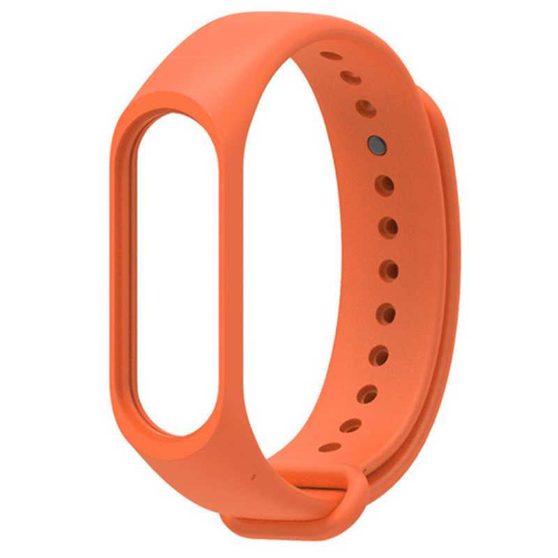 Xiaomi Uyumlu Mi Band 3 Silikon Kordon-Turuncu