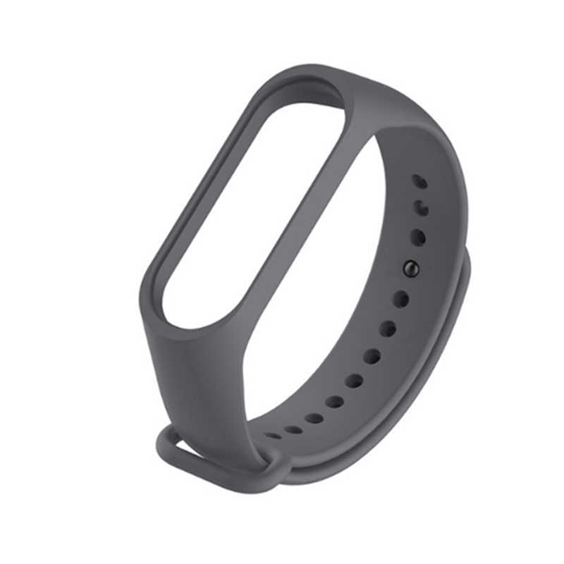 Xiaomi Uyumlu Mi Band 2 Silikon Kordon-Füme