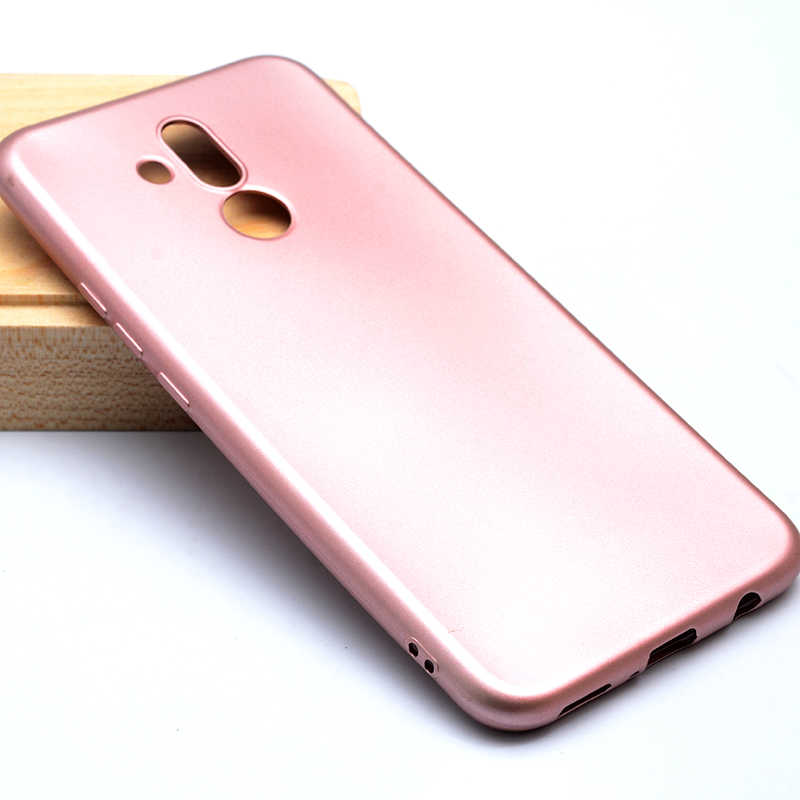 Huawei Uyumlu Mate 20 Lite Kılıf Tuhatu Marino Silikon Kapak-Rose gold