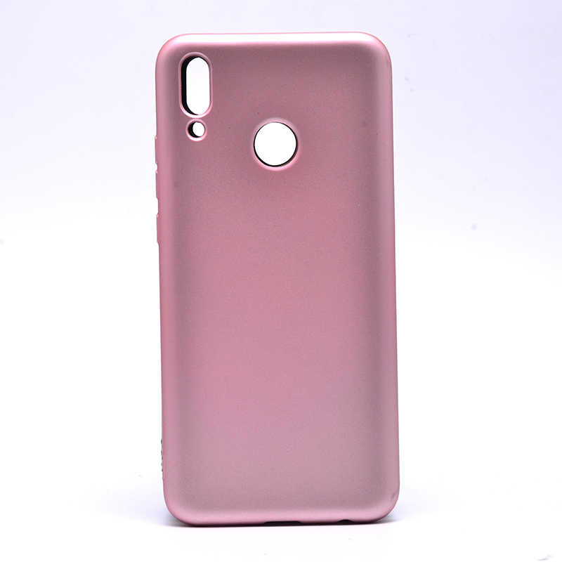 Huawei Uyumlu Y9 2019 Kılıf Tuhatu Marino Silikon Kapak-Rose gold