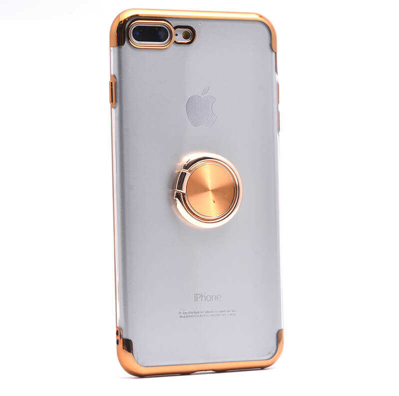 iPhone Uyumlu 7 Plus Kılıf Tuhatu Gess Silikon-Gold