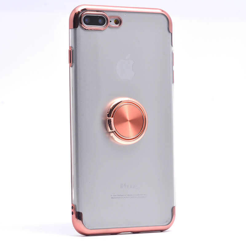 iPhone Uyumlu 7 Plus Kılıf Tuhatu Gess Silikon-Rose gold