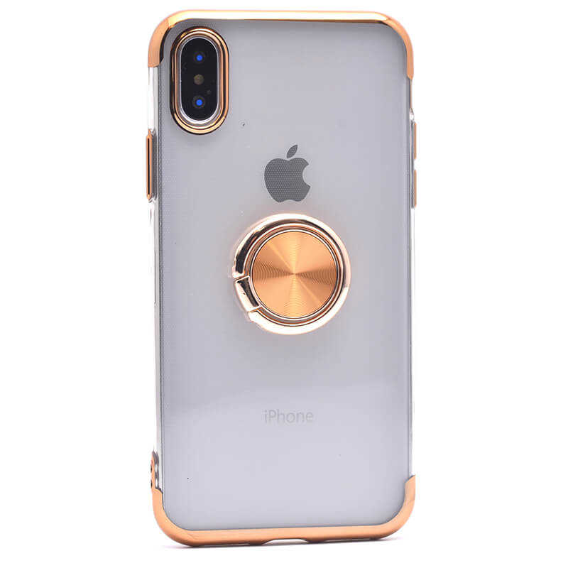 iPhone Uyumlu X Kılıf Tuhatu Gess Silikon-Gold