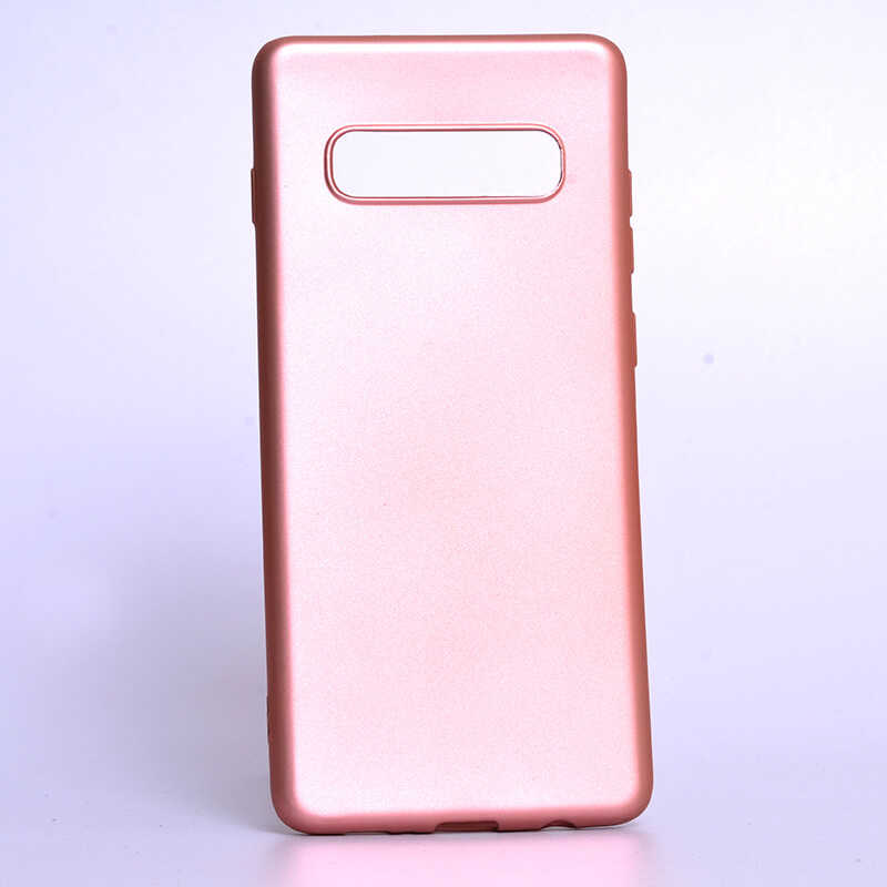 Galaxy Uyumlu S10 Kılıf Tuhatu Marino Silikon Kapak-Rose gold