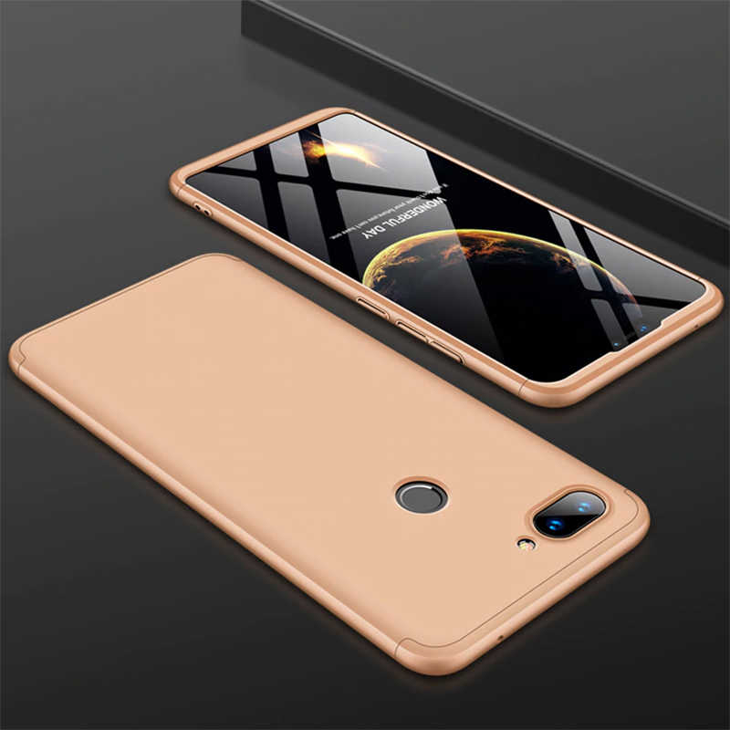 Xiaomi Uyumlu Mi 8 Lite Kılıf Tuhatu Ays Kapak-Gold