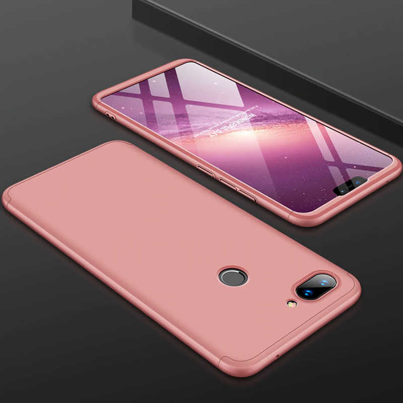 Xiaomi Uyumlu Mi 8 Lite Kılıf Tuhatu Ays Kapak-Rose gold