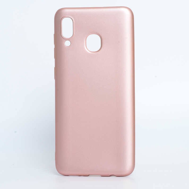 Galaxy Uyumlu A30 Kılıf Tuhatu Marino Silikon Kapak-Rose gold