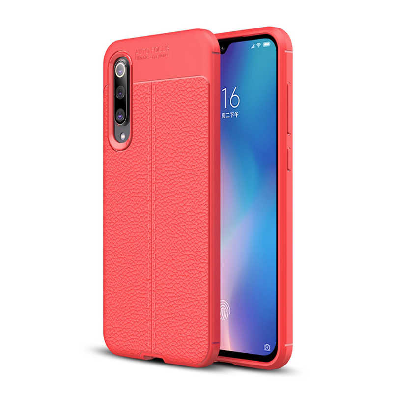 Xiaomi Uyumlu Mi 9 Kılıf Tuhatu Ceku Silikon Kapak-Kırmızı