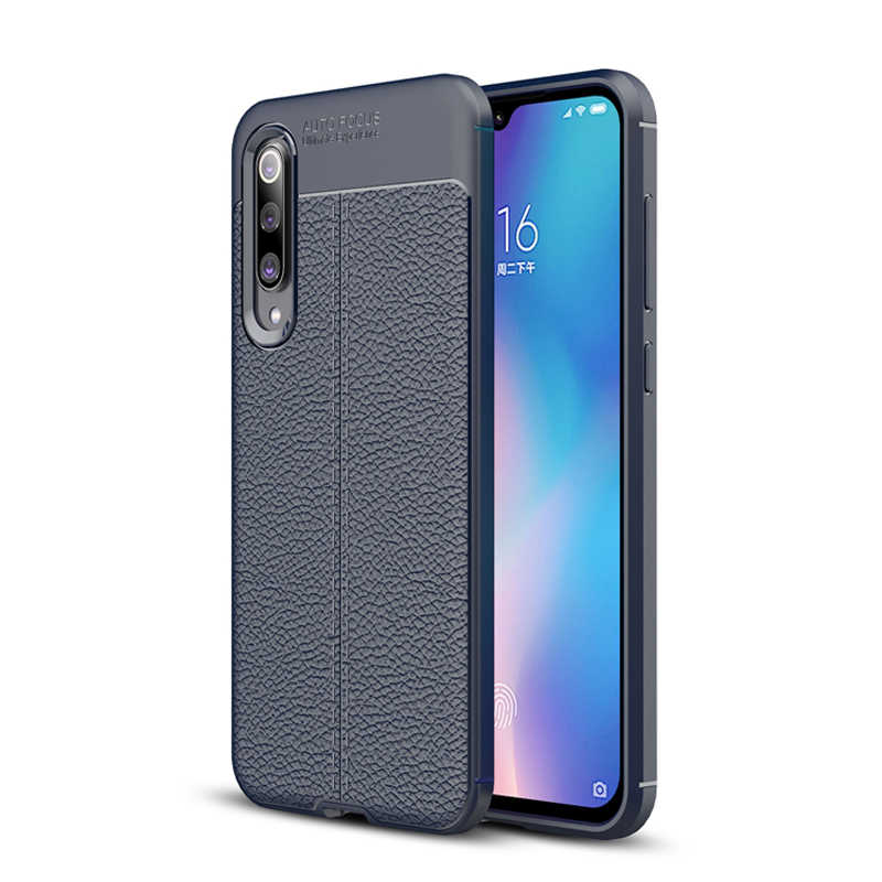 Xiaomi Uyumlu Mi 9 Kılıf Tuhatu Ceku Silikon Kapak-Lacivert