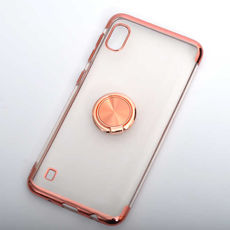 Galaxy Uyumlu A10 Kılıf Tuhatu Gess Silikon-Rose gold