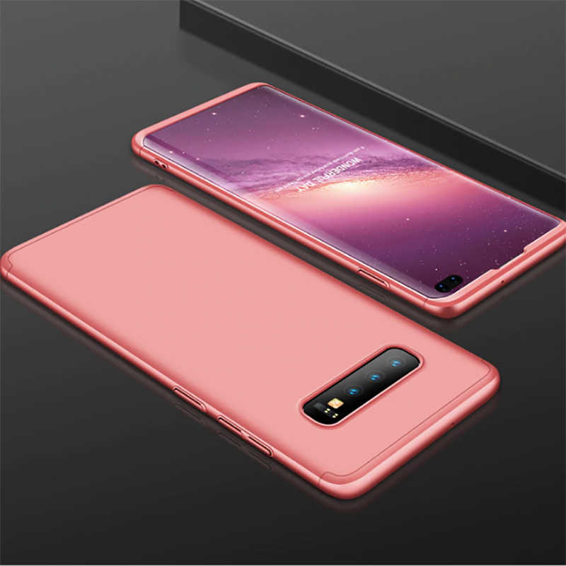 Galaxy Uyumlu S10 Kılıf Tuhatu Ays Kapak-Rose gold