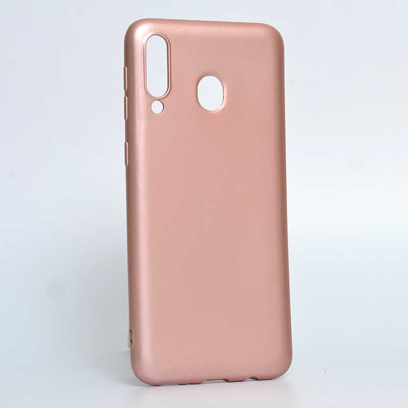 Galaxy Uyumlu M30 Kılıf Tuhatu Marino Silikon Kapak-Rose gold