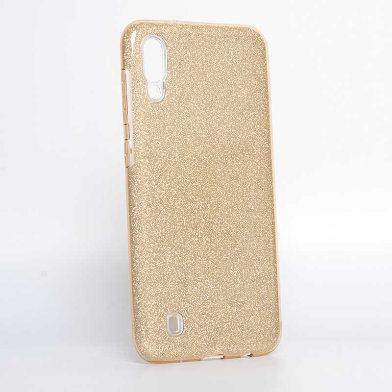 Galaxy Uyumlu M10 Kılıf Tuhatu Shining Silikon-Gold