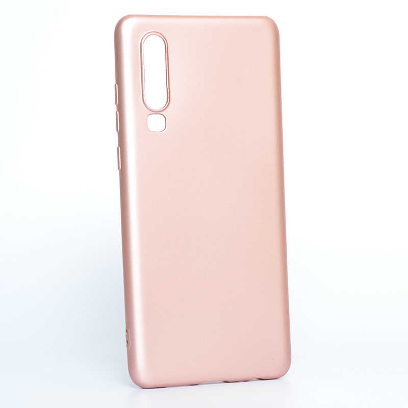 Huawei Uyumlu P30 Kılıf Tuhatu Marino Silikon Kapak-Rose gold