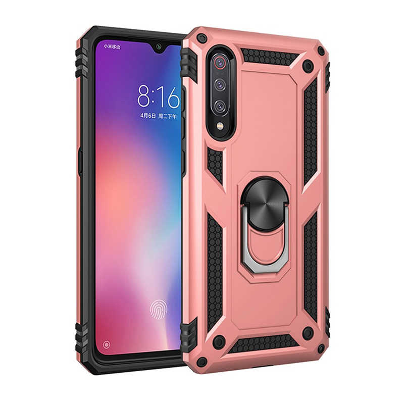 Xiaomi Uyumlu Mi 9 Kılıf Tuhatu Tank Kapak-Rose gold