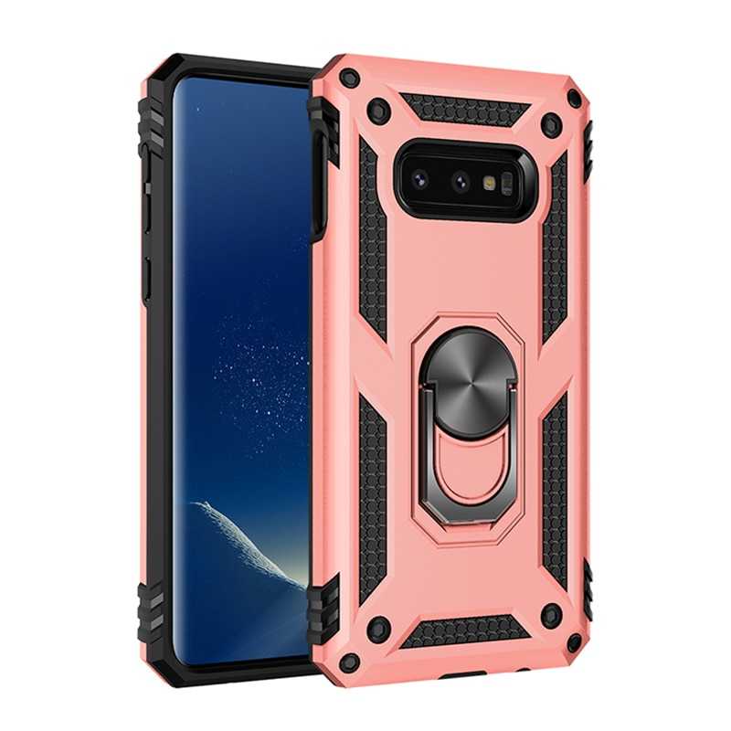 Galaxy Uyumlu S10E Kılıf Tuhatu Tank Kapak-Rose gold