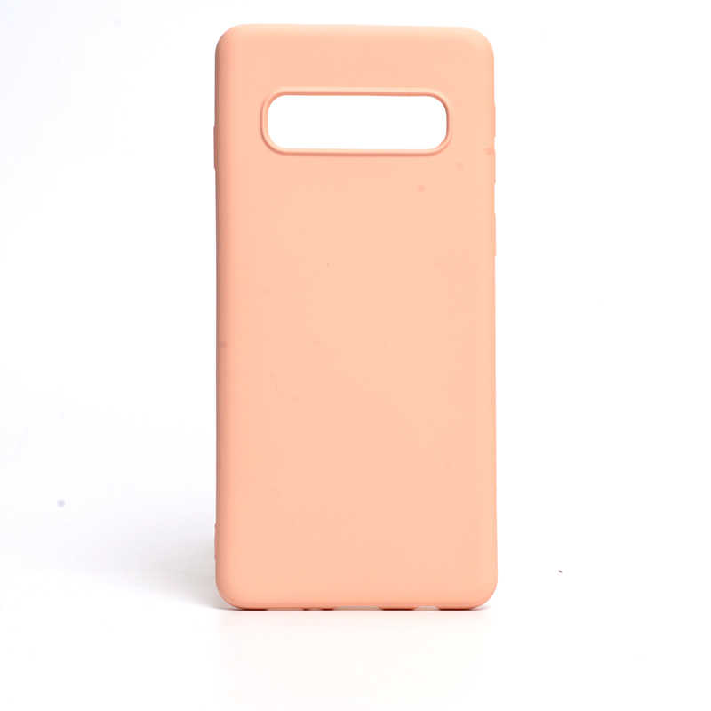 Galaxy Uyumlu S10 Plus Kılıf Tuhatu İnci Silikon-Pembe