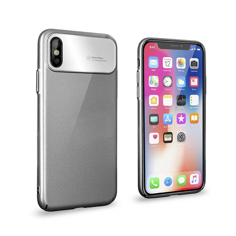 iPhone Uyumlu X Kılıf Roar Ultra-Air Hard Kapak-Gri