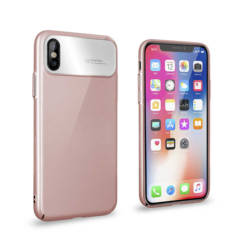 iPhone Uyumlu X Kılıf Roar Ultra-Air Hard Kapak-Rose gold