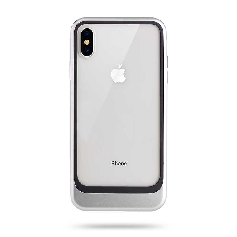 iPhone Uyumlu XS Max 6.5 Kılıf Roar Ace Hybrid Ultra Thin Kapak-Gri