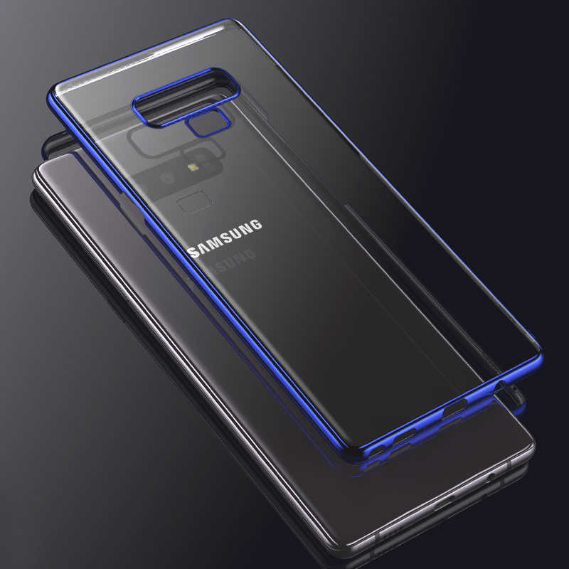 Galaxy Uyumlu Note 9 Kılıf Benks Electroplating PC Kapak-Mavi