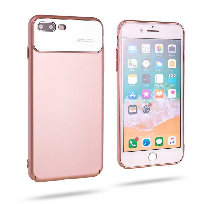 iPhone Uyumlu iPhone Uyumlu 8 Plus Kılıf Roar Ultra-Air Hard Kapak-Rose gold