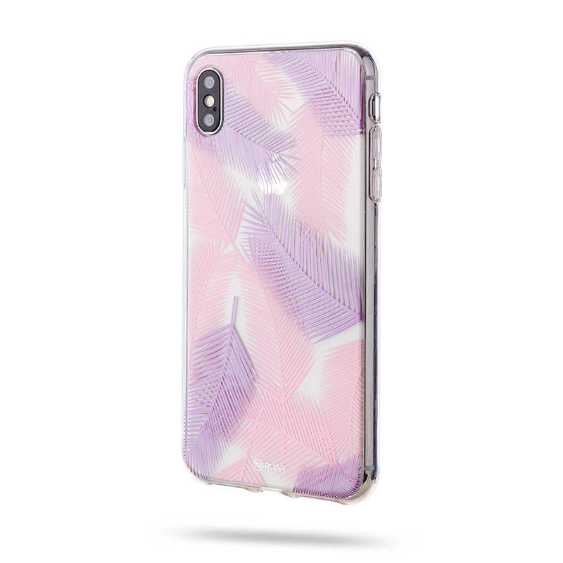 iPhone Uyumlu X Kılıf Roar Gel Kapak-Pembe-mor