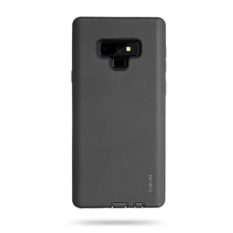 Galaxy Uyumlu Note 9 Kılıf Roar Rico Hybrid Kapak-Koyu gri