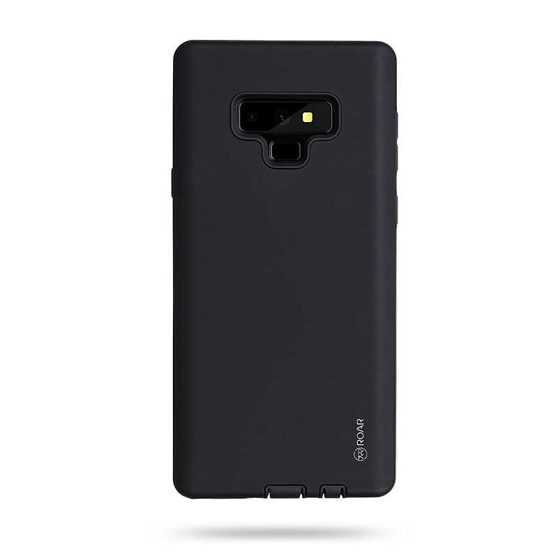 Galaxy Uyumlu Note 9 Kılıf Roar Rico Hybrid Kapak-Siyah