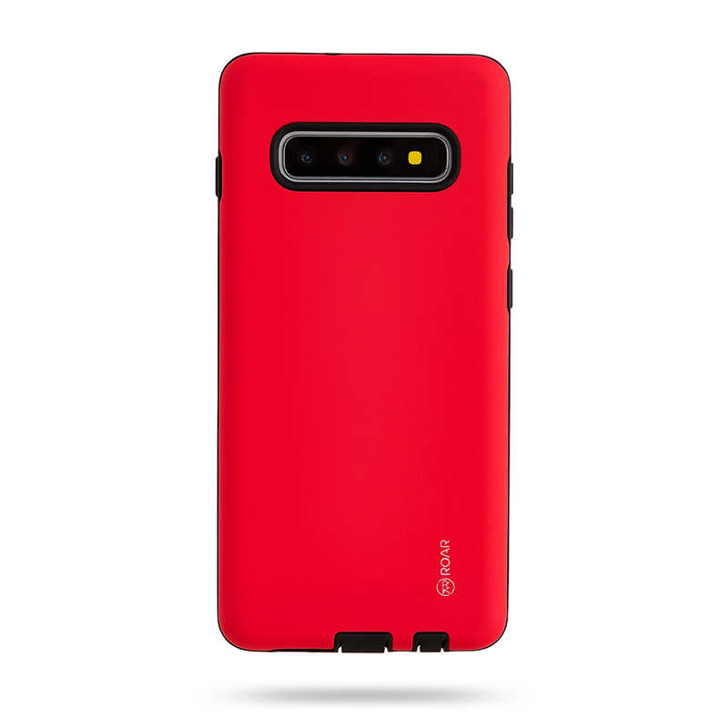 Galaxy Uyumlu S10 Plus Kılıf Roar Rico Hybrid Kapak-Pembe