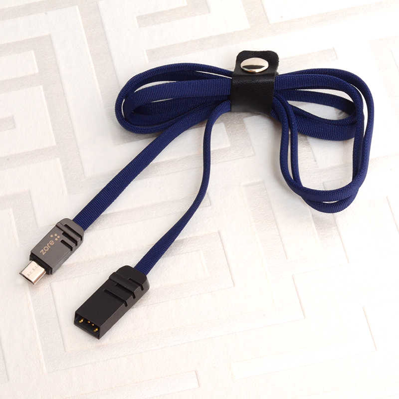 Tuhatu Mest Micro Usb Kablo 1M-Lacivert