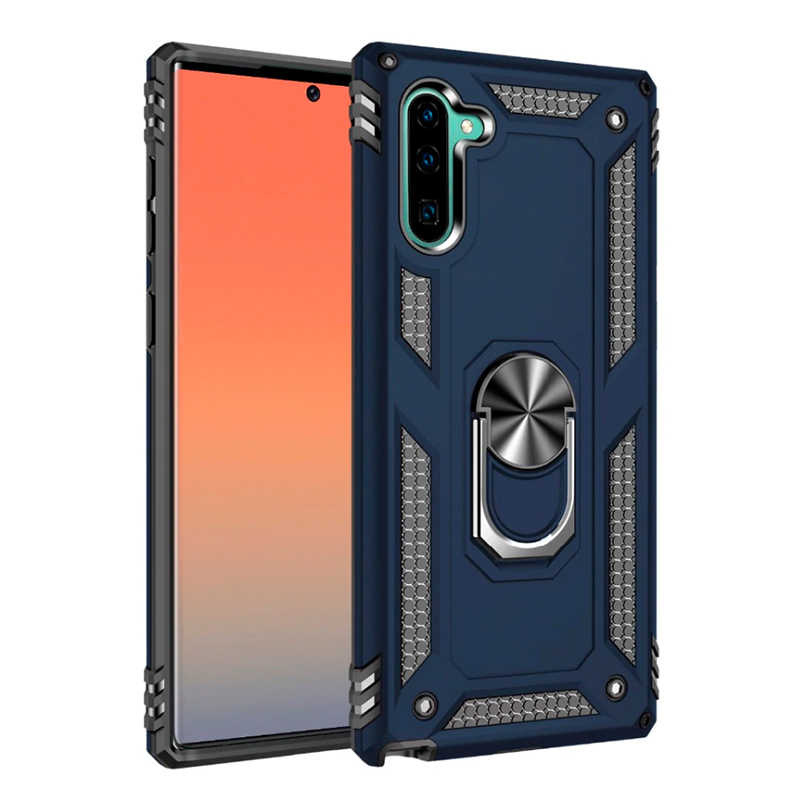 Galaxy Uyumlu Note 10 Kılıf Tuhatu Tank Kapak-Mavi