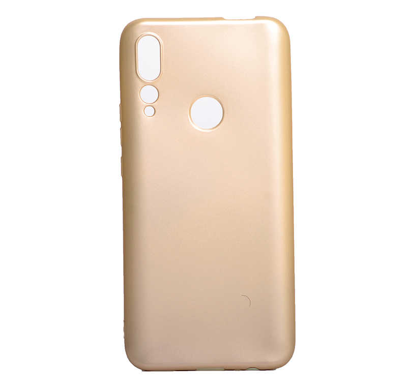 Huawei Uyumlu Y9 Prime 2019 Kılıf Tuhatu Marino Silikon Kapak-Gold