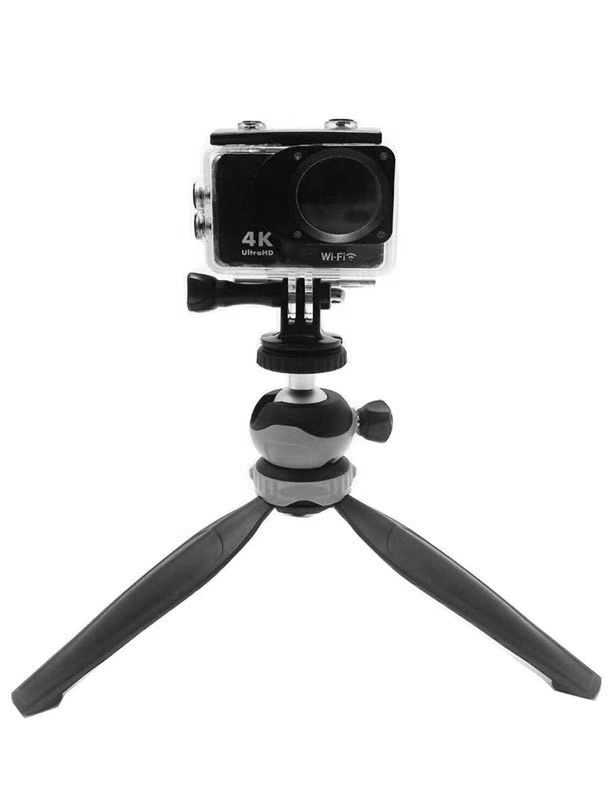 Jmary MT-20 Tripod 360 Derece Oynar Başlıklı Çok Yönlü Kısa Telefon Sabitleyici 16 cm-Gri