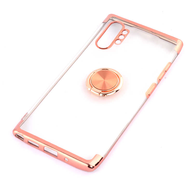 Galaxy Uyumlu Note 10 Plus Kılıf Tuhatu Gess Silikon-Rose gold