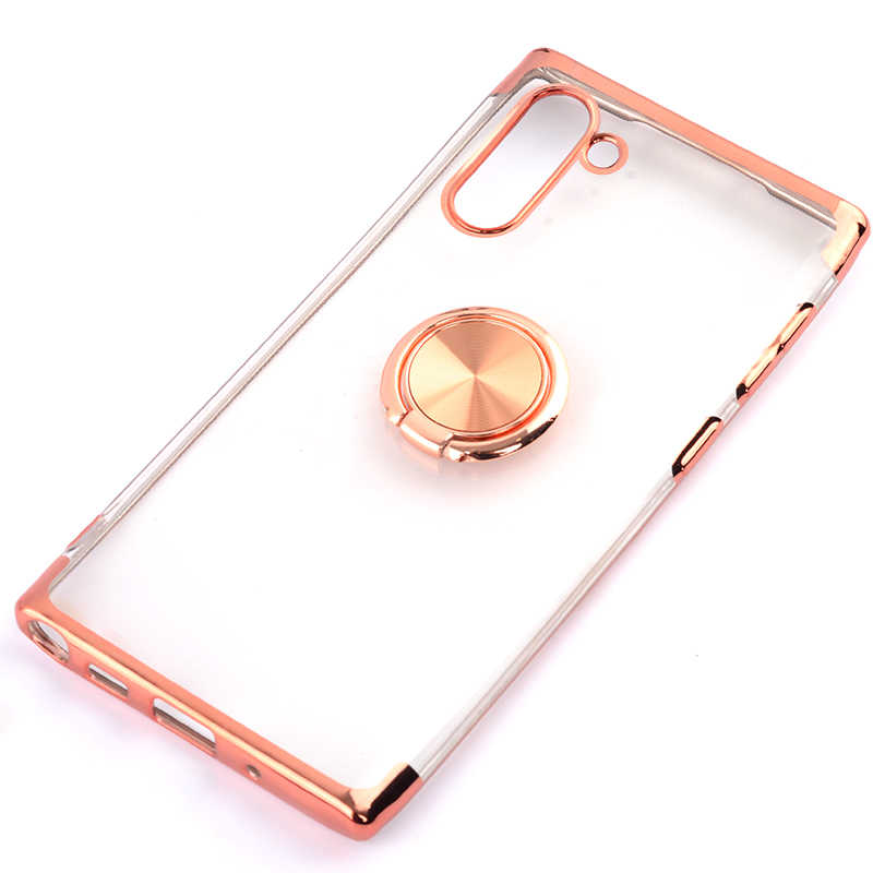 Galaxy Uyumlu Note 10 Kılıf Tuhatu Gess Silikon-Rose gold