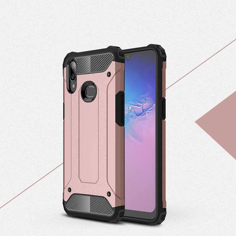 Galaxy Uyumlu A10S Kılıf Tuhatu Crash Silikon Kapak-Rose gold