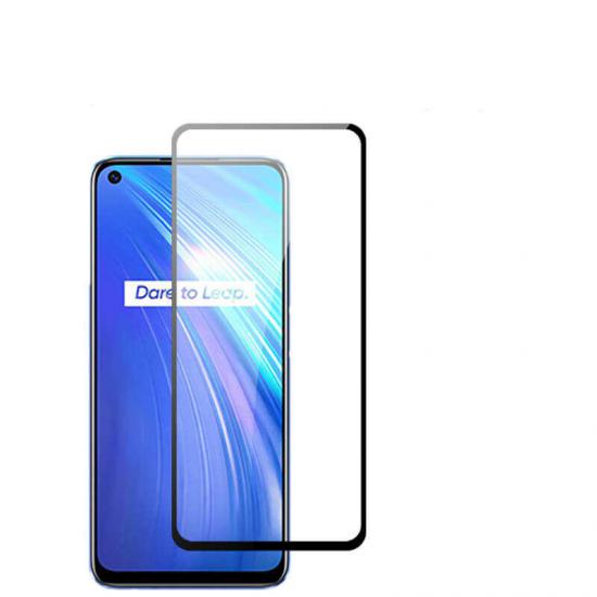 Realme 6 Tuhatu Kenarları Kırılmaya Dayanıklı Cam Ekran Koruyucu